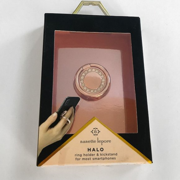 🛍 2 for $25! 🛍 Nanette Lepore - Rose Gold Halo Phone Ring Holder and Kickstand - Picture 1 of 5